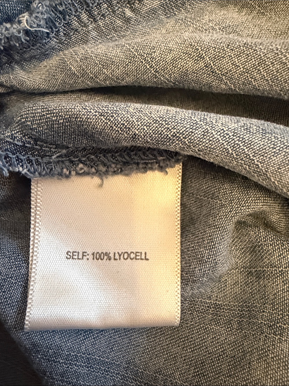 Jane + Delancey Light Wash Lyocell Chambray Wide Leg Cropped Pants - size Medium - Picture 10 of 11